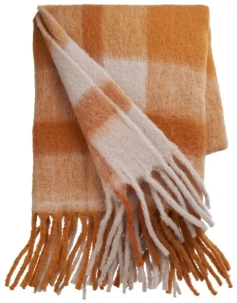 Cozy Living Mathea Tæppe Check/Orange